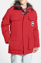 Men's Canada Goose 'expedition' Relaxed Fit Down Parka - Red
