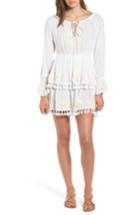 Women's Raga Salty Kiss Tassel Trim Minidress - Beige