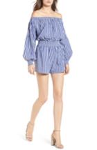 Women's Bishop + Young Off The Shoulder Romper - Blue