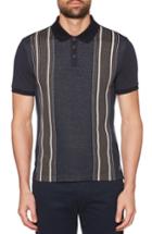 Men's Original Penguin Vertical Stripe Polo, Size - Blue