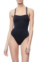 Women's Good Body Cross Back Bodysuit - Black