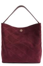 Tory Burch Frida Stitched Suede Hobo -