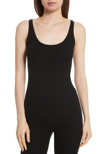Women's Vince Ribbed Tank - Black