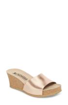 Women's Mephisto Lise Platform Wedge Sandal M - Brown