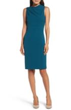 Women's Vince Camuto High Neck Sheath Dress - Blue