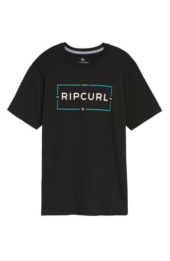 Men's Rip Curl Cage Classic Graphic T-shirt, Size - Black