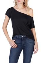 Women's Paige Holly One-shoulder Tee - Black
