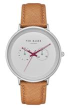 Men's Ted Baker London Brad Multifunction Leather Strap Watch, 42mm