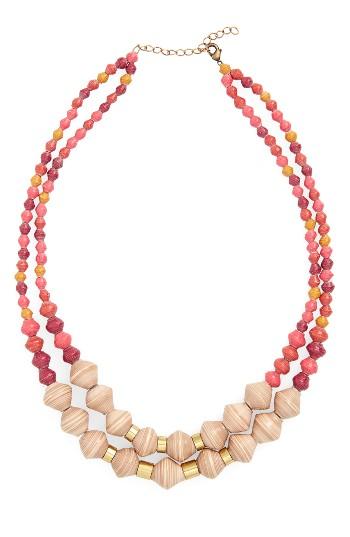 Women's 31 Bits Oasis Paper Bead Necklace