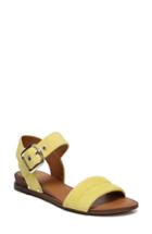 Women's Sarto By Franco Sarto Patterson Low Wedge Sandal M - Yellow