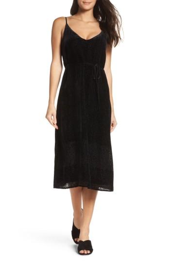 Women's Bb Dakota Alayna Velvet Midi Dress - Black