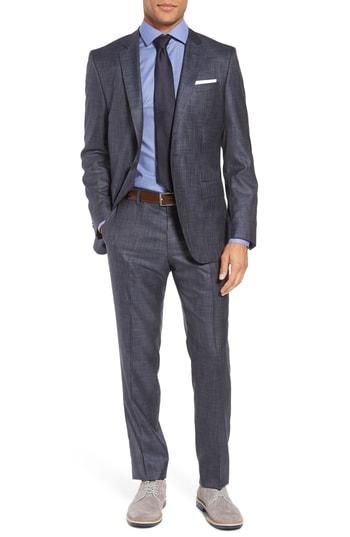 Men's Boss Huge/genius Trim Fit Wool & Silk Suit