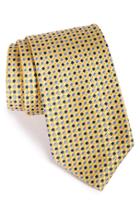 Men's Nordstrom Men's Shop Geo Pattern Silk Tie, Size - Yellow