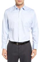 Men's Nordstrom Men's Shop Smartcare(tm) Traditional Fit Stripe Dress Shirt .5 - 33 - Blue
