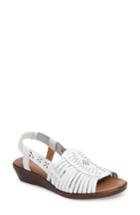 Women's Comfortiva Formasa Huarache Slingback Sandal .5 M - White