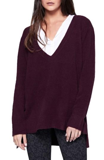 Women's Santuary Delancey V-neck Sweater - Burgundy