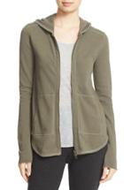 Women's Atm Anthony Thomas Melillo Front Zip Hoodie - Green