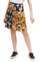 Women's French Connection Aventine Reverse Pattern Pleated Skirt