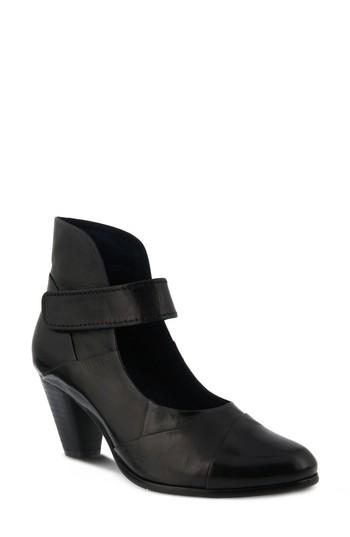 Women's Spring Step Chapeco Patchwork Ankle Strap Pump Us / 35eu - Black