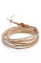 Women's Chan Luu Mystic Clear Quartz Mix Wrap Bracelet