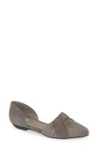 Women's Eileen Fisher D'orsay Flat .5 M - Grey