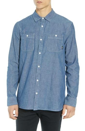 Men's Vans Carlow Chambray Shirt - Blue