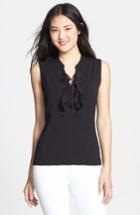 Women's Nic+zoe Ruffled Top - Black