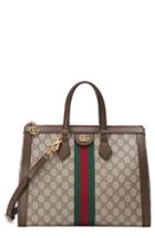Gucci Medium Ophidia Gg Supreme Canvas Satchel - Beige