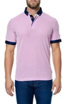 Men's Maceoo Woven Trim Polo (m) - Red