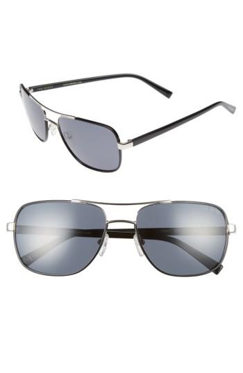 Men's Ted Baker London 59mm Polarized Navigator Sunglasses - Black