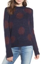 Women's Allsaints Suki Reptile Print Turtleneck Top - Burgundy