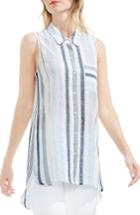 Women's Two By Vince Camuto Stripe High/low Tunic Shirt