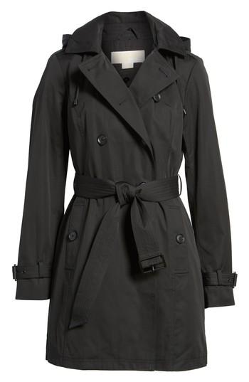 Petite Women's Michael Michael Kors Belted Parka Jacket P - Black