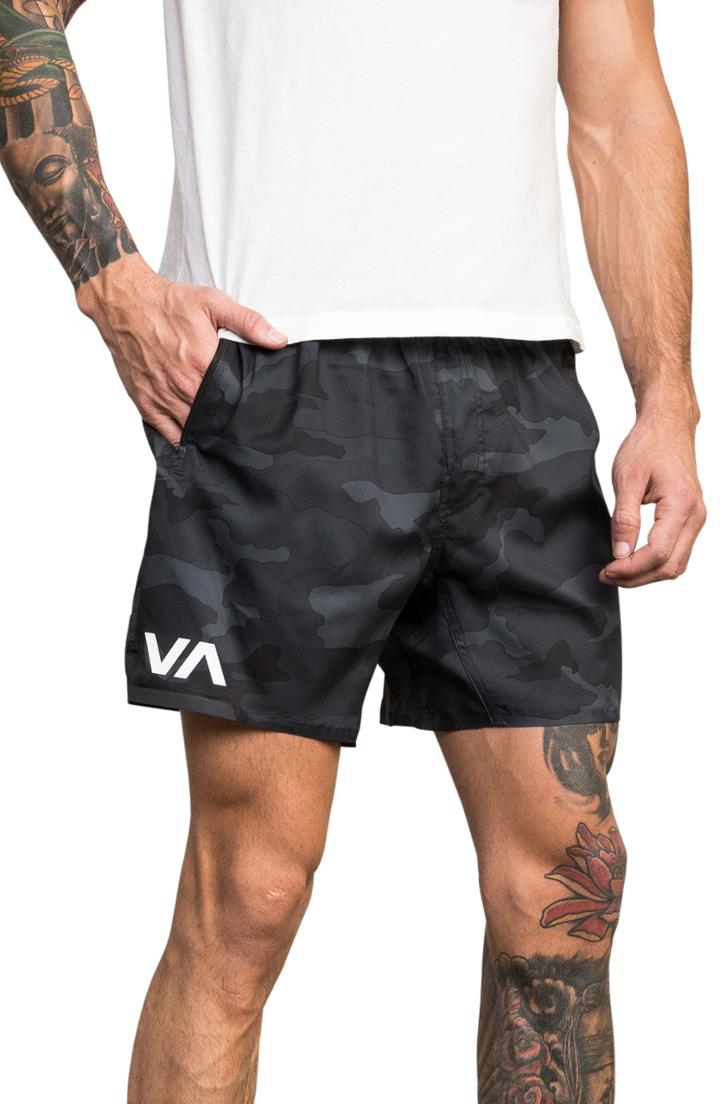 Men's Rvca Tech Shorts, Size - Green