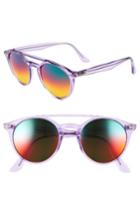 Women's Ray-ban 51mm Mirrored Rainbow Sunglasses - Violet Rainbow