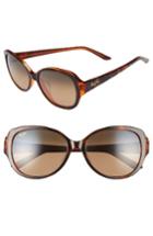 Women's Maui Jim Swept Away 56mm Polarizedplus2 Sunglasses - Tortoise Caramel/ Hcl Bronze