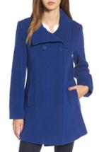 Women's Larry Levine Double Breasted Coat - Blue