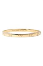 Women's Kate Spade New York Heavy Metals Engraved Bow Bangle