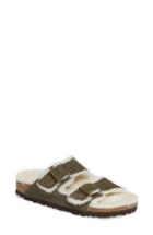 Women's Birkenstock 'arizona' Genuine Shearling Lined Sandal -6.5us / 37eu B - Green