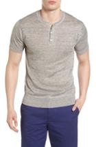 Men's Bonobos Linen Henley T-shirt, Size - Grey