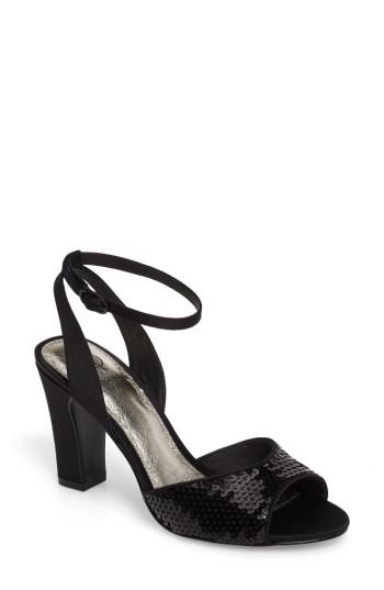 Women's Adrianna Papell Astrid Ankle Strap Sandal .5 M - Black