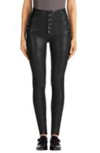 Women's J Brand Natasha High Waist Skinny Leather Pants - Black