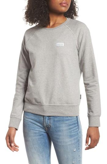 Women's Patagonia Pastel P-6 Label Midweight Sweatshirt - Grey