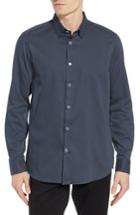 Men's Ted Baker London Boomtown Geo Print Sport Shirt (s) - Blue