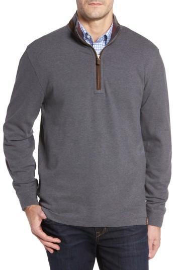 Men's Thaddeus Clifton Quarter Zip Pullover - Black