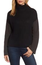 Women's Rdi Colorblock Mock Turtleneck - Black