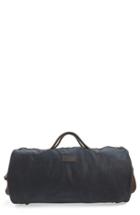 Men's Barbour Waxed Canvas Duffel Bag - Blue