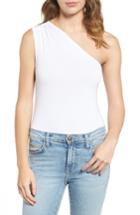 Women's 1.state One-shoulder Bodysuit, Size - White