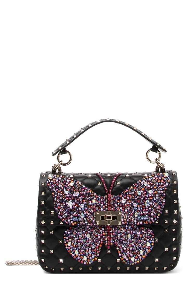 Valentino Garavani Spike It Medium Leather Shoulder Bag -