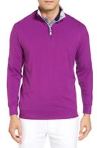 Men's Bobby Jones Pto Liquid Stretch Quarter Zip Pullover - Purple
